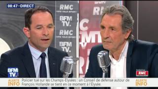 Entretien dembauche Benoît Hamon face à Bourdin [upl. by Maillw]