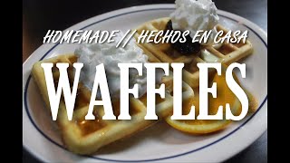 Homemade Waffles  Waffles Hechos En Casa Con Chef y Dr Naturopata [upl. by Oconnor]