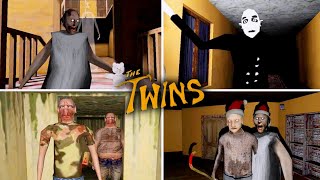 Dvloper All Games In The Twins Atmosphere Full Gameplay  Granny Chapters Vs Slendrina Vs The Twins [upl. by Antrim]