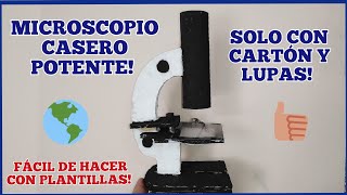 Como hacer un microscopio casero facil [upl. by Attenauqa]