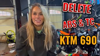 DeleteRemove ABS and Traction Control on KTM 690 [upl. by Akienat]