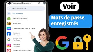 Comment afficher les mots de passe enregistrés sur votre mobile  Comment connaître tous les mots [upl. by Nirak]