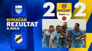 Mozzart Bet Super liga 202425  8Kolo NOVI PAZAR – ČUKARIČKI 22 21 [upl. by Yecaj278]