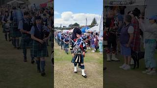 maceflourish from drummajor Barclay leading Towie pipeband march at 2024 Aboyne Games shorts [upl. by Benedikt801]