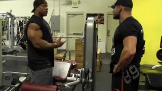 Mr Olympia Phil Heath Trains Legs Hamstrings with Marc Lobliner 3 Weeks Out  Tiger Fitness [upl. by Burdelle]