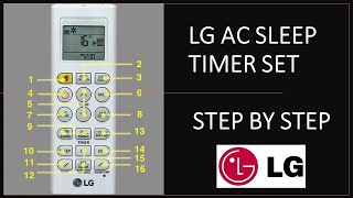 How to set timer clock in LG AC remote  Timing setting OnOff in remote [upl. by Schecter]