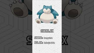 🍎 Etimología Pokémon SNORLAX y MUNCHLAX 🍎 [upl. by Hallvard]