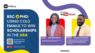 Bsc directly to PhD Using Cold emails to win scholarships in the USA 🇺🇸 [upl. by Mathre745]