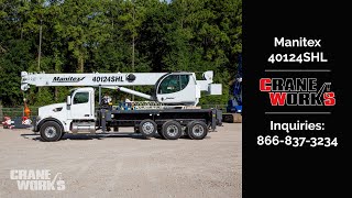 New Manitex 40124SHL Boom Truck Crane [upl. by Cargian303]