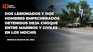 Dos lesionados y dos hombres empecherados detenidos deja choque entre Marinos y civiles [upl. by Oliviero]