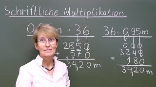 Schriftliche Multiplikation mit Kommazahlen  zum Mitmachen  einfach erklärt  MatheAberKlar [upl. by Dihaz944]