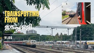 Railfanning from Edappally railway stationVlog [upl. by Mendy]