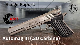 Range Report AMT Arcadia Machine amp Tool Automag III Pistol in 30 Carbine [upl. by Vowel]