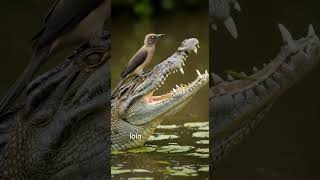 Létrange amitiés entre un oiseau et un Crocodile documentaireanimalier nature oiseaux crocodile [upl. by Gow]