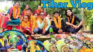 Bhai Tika Keisa Huwa 🙂  Tihar Vlog Happy Tihar 2081  Family Vlog  aashishreule tiharvlog [upl. by Cima]