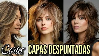 CORTES en CAPAS DESPUNTADAS con PUNTAS HACIA AFUERA 💇‍♀️ Para Generar Movimiento y Dinamismo al Pelo [upl. by Zennas426]