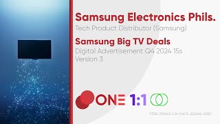 Samsung Big TV Deals Digital Ad Q4 2024 15s Philippines Version 3 ST [upl. by Isaak941]