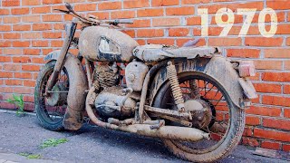 Old motorcycle restoration [upl. by Arihas]