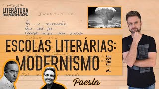 SEGUNDA FASE DO MODERNISMO  POESIA  Escolas Literárias [upl. by Etiuqram728]