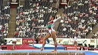 8th Team HUN Bernadett Balasz BB  1991 World Gymnastics Championships 9400 [upl. by Sigrid]