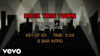 Stray Cats  Rock This Town Karaoke [upl. by Tisman911]