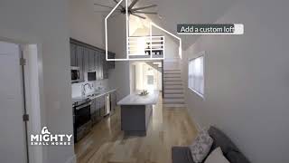 Cottage Kitchen and Loft Virtual Tour  Mighty Small Homes [upl. by Mays356]