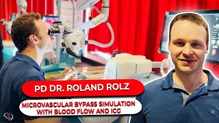 HandsOn Training Microvascular Bypass Simulation with Blood Flow and ICG by PD Dr Roland Rolz [upl. by Annalla]