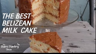 Belizean Milk Cake  Boiled Milk Frosting  Caramel Cake [upl. by Laehplar]