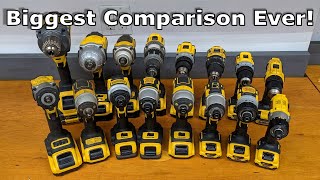 DeWalt Comparison Part 2  Impact Wrench vs Impact Driver vs Drill vs Screwdriver [upl. by Selassie827]