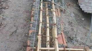 Steel is replaced by bamboo  bamboo is used as reinforcement  civil site engineer  home construc [upl. by Hayott]