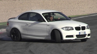 BMW 135i Coupé Drift amp Powerslides on Track [upl. by Llenal]