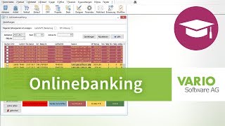 Finanzverwaltung OnlinebankingModul in der VARIO 8 Warenwirtschaft  Tutorial [upl. by Evvy]