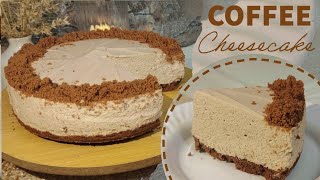 4 Ingredients Coffee Cheesecake No Bake Cheesecake 🍰🤤Mouth Melting cheesecake cake recipe [upl. by Ahsel]