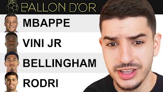 The 2024 Ballon dOr Nominees Revealed Who Should Win [upl. by Deehan]