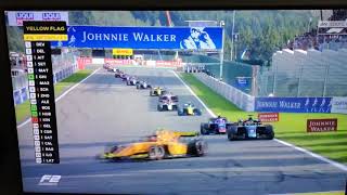 F2 Terribile incidente a SPA  Anthoine Hubert [upl. by Edmead]