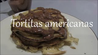 Tortitas americanas con salsa de chocolate [upl. by Rehptosirhc]