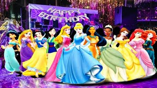 Happy birthday disney princess disneyprincess happybirthday happybirthdaysong party songs [upl. by Solorac162]