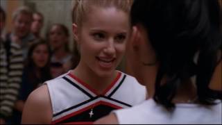 Glee  Santana and Quinn fight 2x01 [upl. by Elliot]