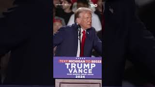 Trump’s microphone cut out for over 20 minutes at Detroit Michigan rally [upl. by Izmar273]