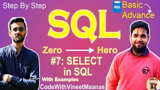 Select in SQL  SQL Tutorial in Hindi  Select Query in SQL in hindi [upl. by Melosa]