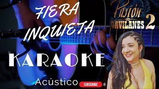 Fiera Inquieta KARAOKE Guitarra Acústica Angela Chadid [upl. by Mateo710]