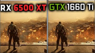 RX 6500 XT vs GTX 1660 Ti Benchmark – 59 Tests [upl. by Saalocin]