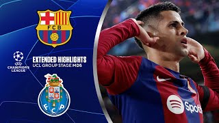 Barcelona vs Porto Extended Highlights  UCL Group Stage MD 5  CBS Sports Golazo [upl. by Jessalin]