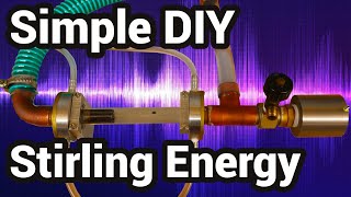 DIY thermoacoustic Stirling engine for reliable self made cheap energy to go off grid [upl. by Rankin558]