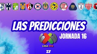 PRONÓSTICOS JORNADA 16 LIGA MX  APERTURA 2024 PREDICCIONES ZONA FUT [upl. by Savick194]