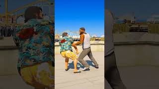 GTA V FRANKLIN SAVING DOLFIN FROM MICHAEL shorts gtav viral [upl. by Nynnahs]