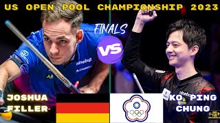 FINALS Joshua Filler vs Ko Ping Chung US Open Pool Championship 2023 [upl. by Erbua111]