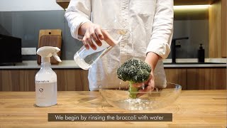 How to wash broccoli 🥦 Remove pesticides from vegetables at home [upl. by Hardan]