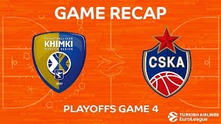 Highlights Khimki Moscow region  CSKA Moscow [upl. by Annaeoj]