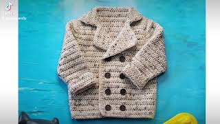 Toddler Pea Coat crochet pattern [upl. by Khudari]